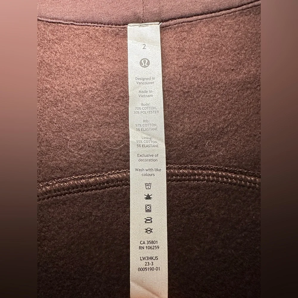 lululemon athletica Brown Full-Zip Hooded Sweatshirt - Picture 2 of 6
